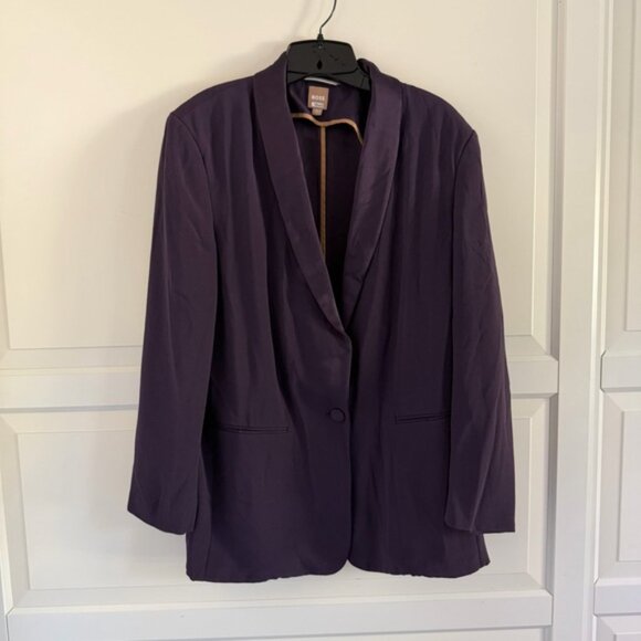 BOSS Purple Junata Jacket and Tacilana Pantsuits Size 6/4 - 41330 - Picture 5 of 16